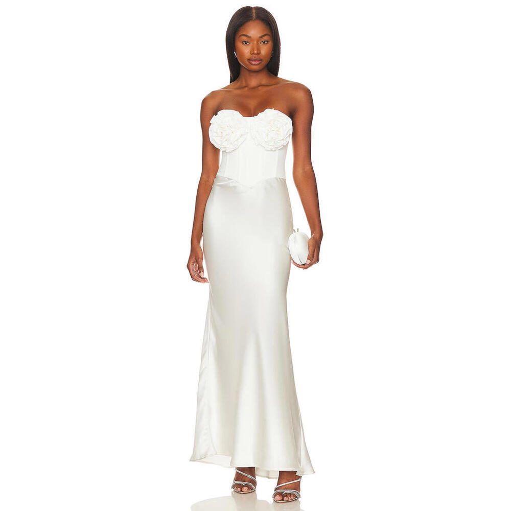 Stone Cold Fox x REVOLVE Valeria Dress ivory size XS NWT $550 msrp